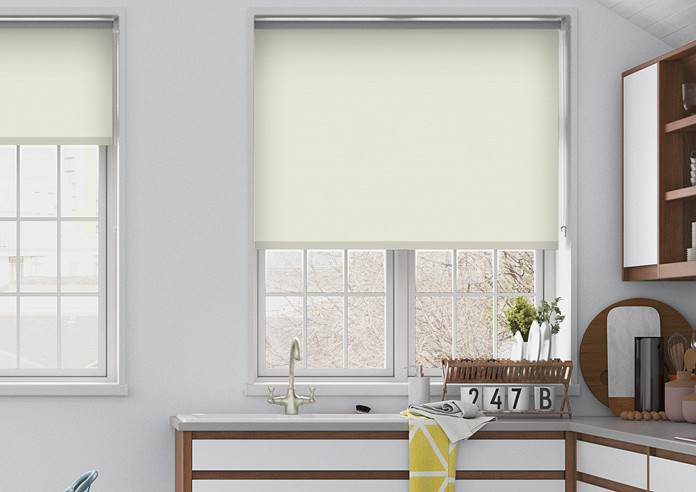 Sarra (Blackout), Putty - Motorised Roller Blind - Image 3